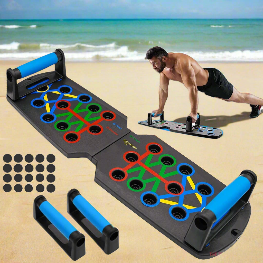 28 in 1 Push up Rack Board System Fitness Workout Train Home Gym Exercise Stands