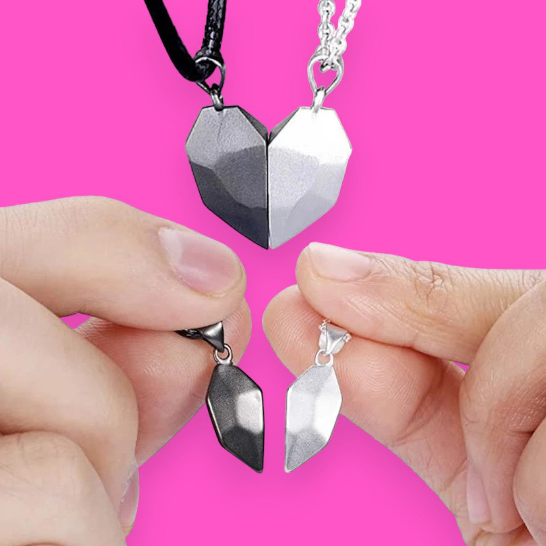 Viral Couple Magnetic Heart Necklace For Soulmates, Matching Magnetic Attraction Gift For Her & Him