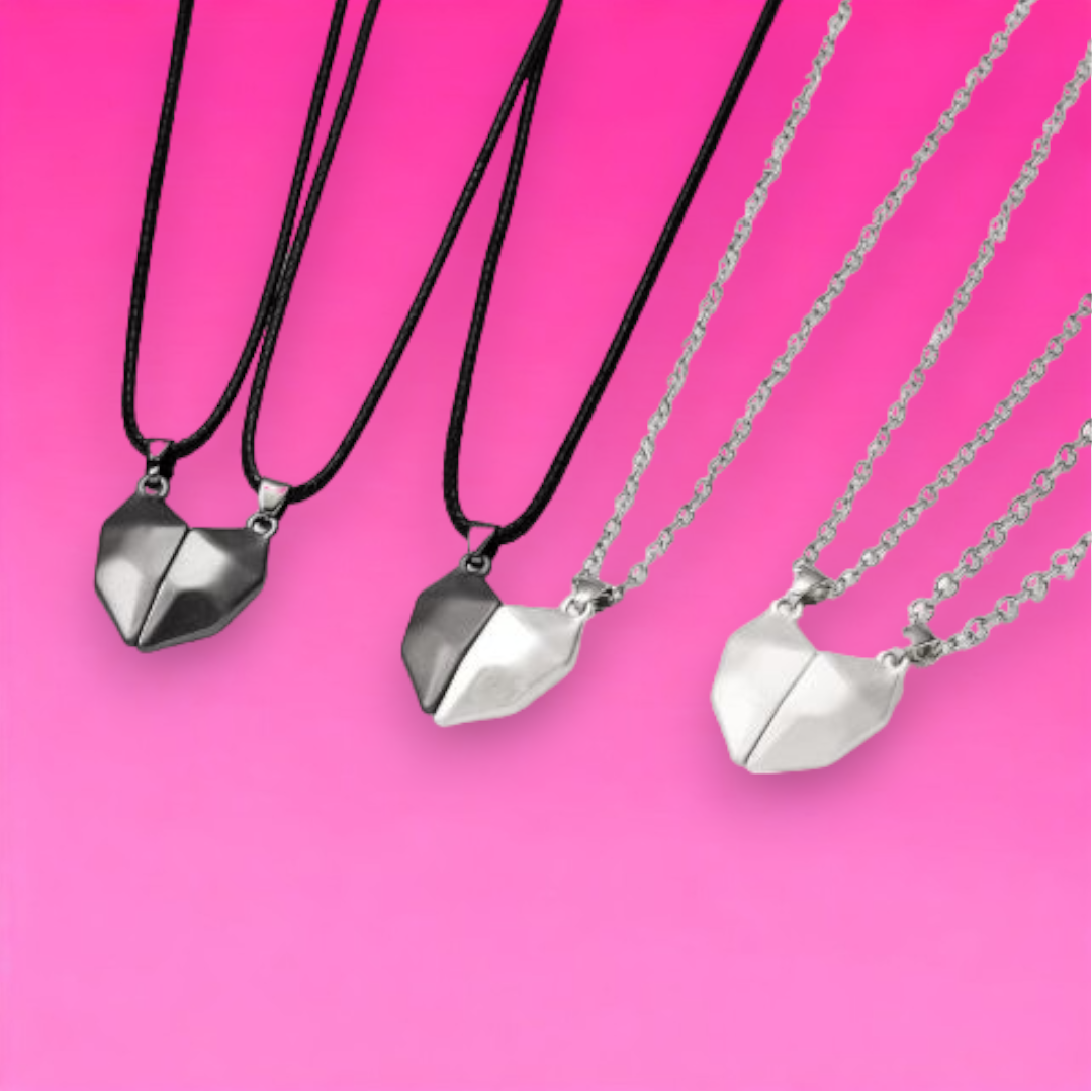 Viral Couple Magnetic Heart Necklace For Soulmates, Matching Magnetic Attraction Gift For Her & Him